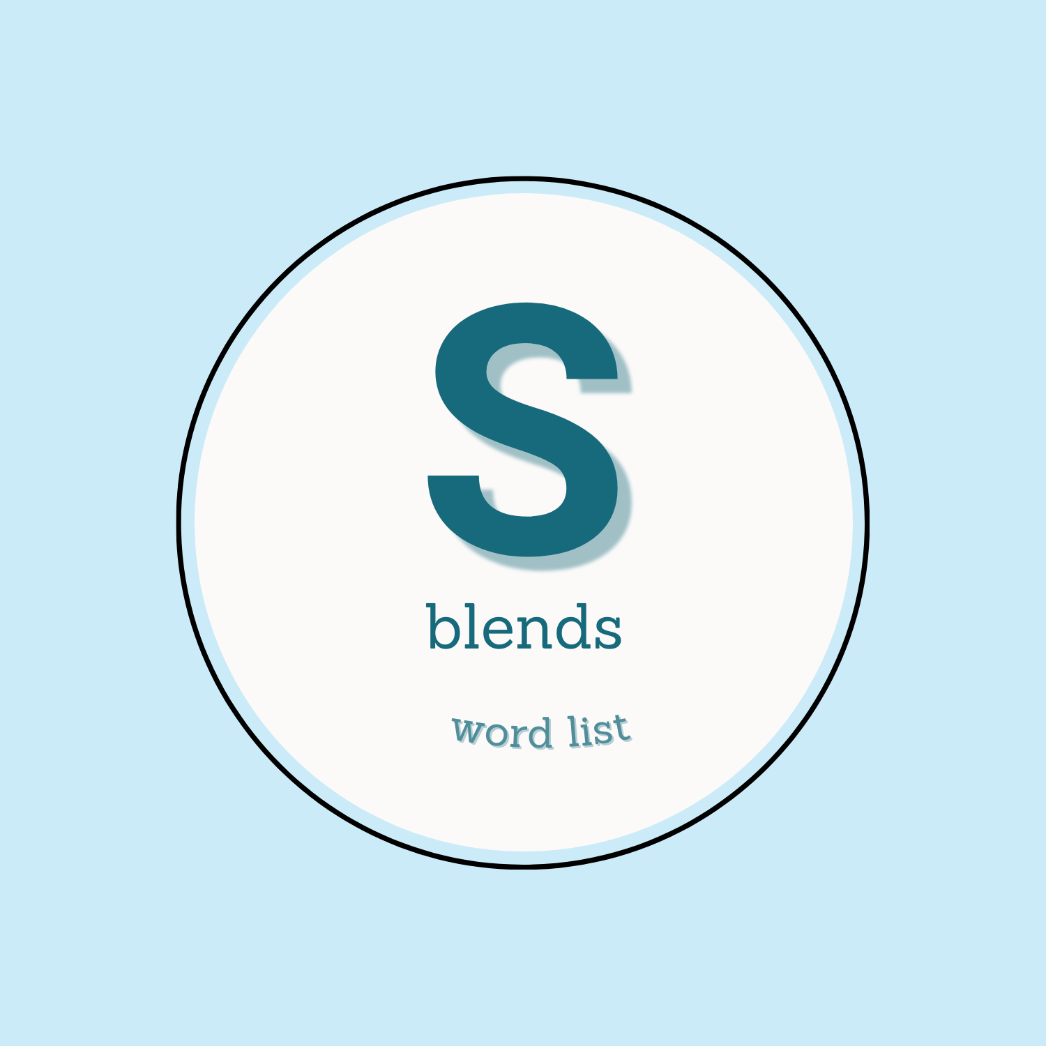 s blends word list