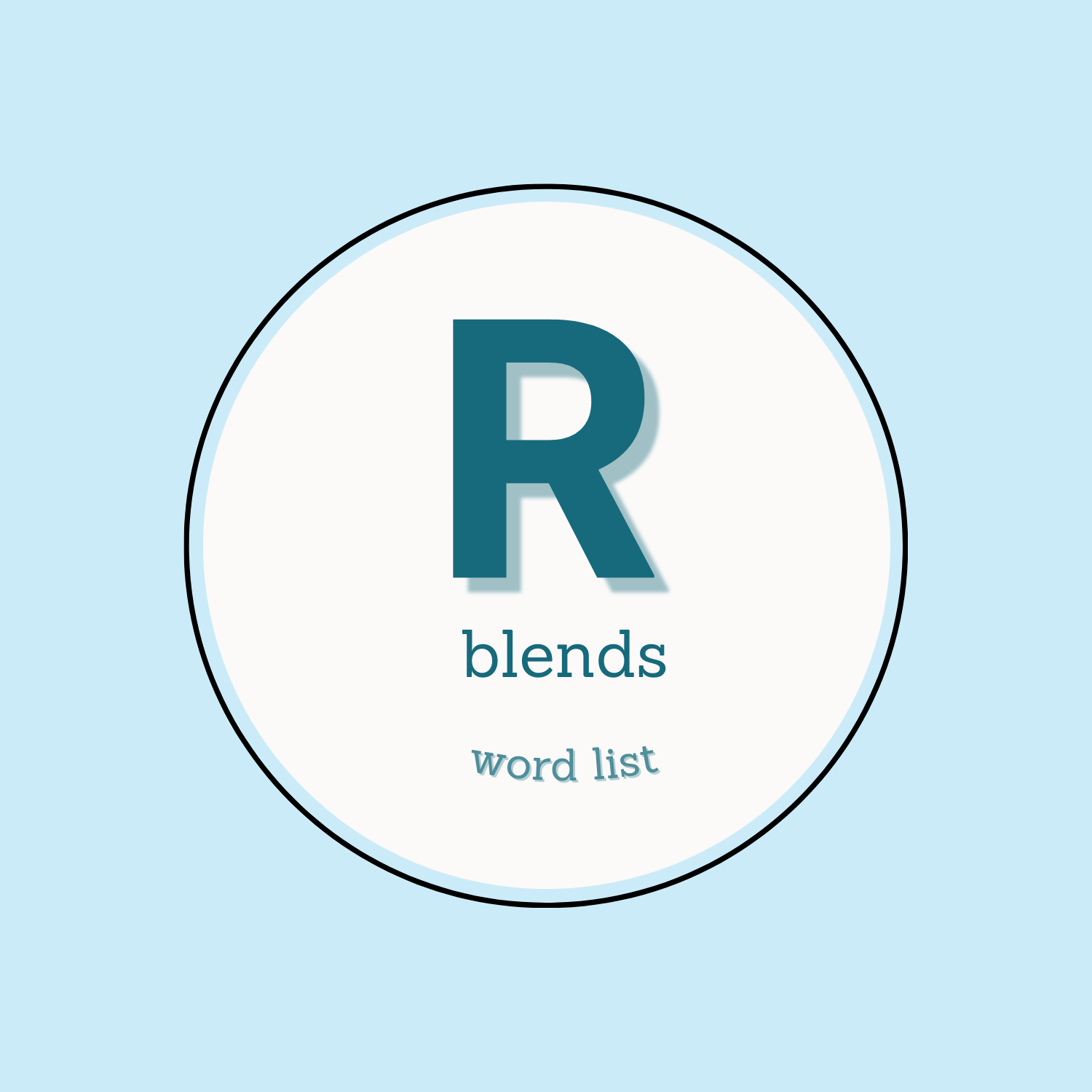 r blends word list